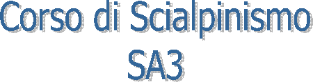 Corso di Scialpinismo
SA3