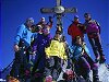 Gruppo di amici in vetta al GrossGlockner