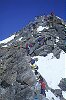 le roccette finali che conducono in vetta al Grossglockner
