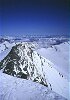 dalla vetta del Grossglockner, verso nord la cresta prosegue verso il ghiacciaio di Pasterze