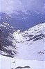 Dalla Wilder Turm il panorama spazia sul vallone del Franz Senn Hutte